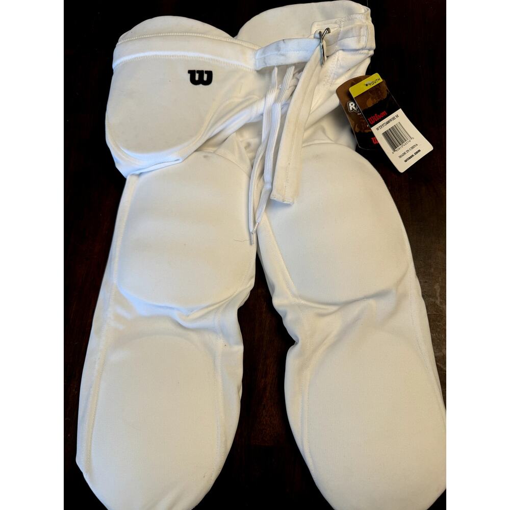 Wilson football pants white youth medium NWT- see description